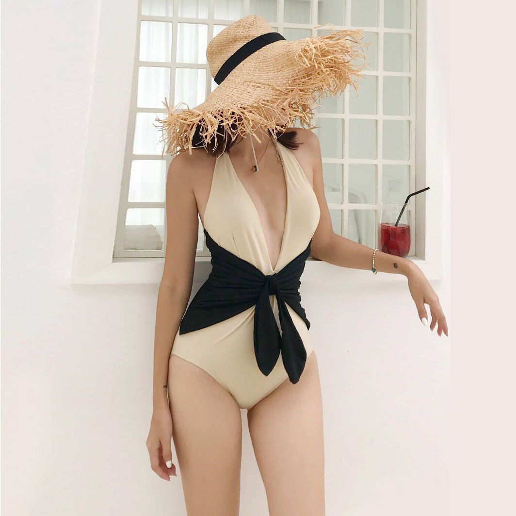 泡温泉泳衣女性感网红欧