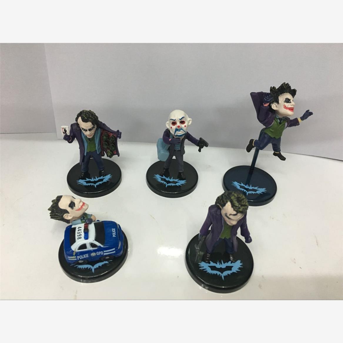 动漫手办 蝙蝠侠黑暗骑士 joker 小丑杰克 5款盒蛋摆件公仔