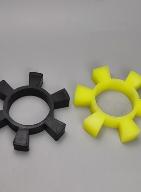 T154型橡胶六角垫 水泵对轮梅花轮 150聚氨酯六角块 厂家供应