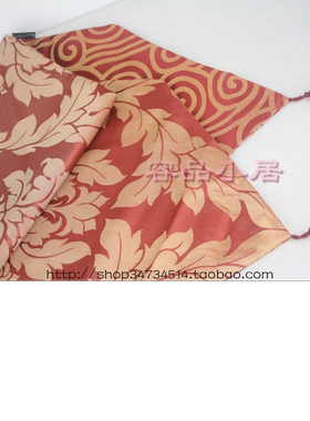 欧式奢华仿丝双面桌布 茶几餐桌红色桌旗婚房布置装饰用品T128