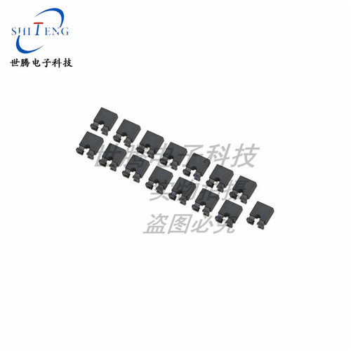 跳线帽短路帽 间距2.54MM 黑色短路块排针连接器帽长柄帽10个/1包