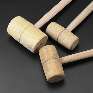 木锤子实木厨房锤肉木槌木榔头木头锤子大号木锤打糍粑圆头小木锤