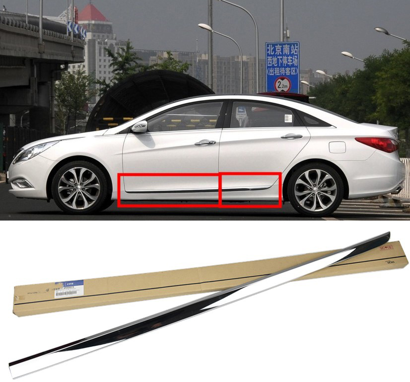 适配现代索纳塔八代索八叶子板车门饰条防撞条装饰亮条原装配件