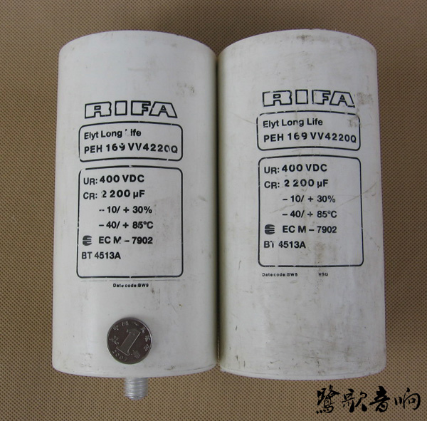 瑞典 RIFA 169 高品质长寿命电解 2200uF/ 400V