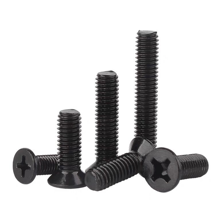 黑色不锈钢十字沉头机牙