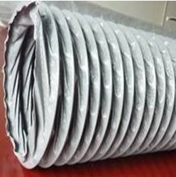 尼龙布钢丝螺旋风管 耐高温通风管 排气排烟换伸缩管 内径160mm