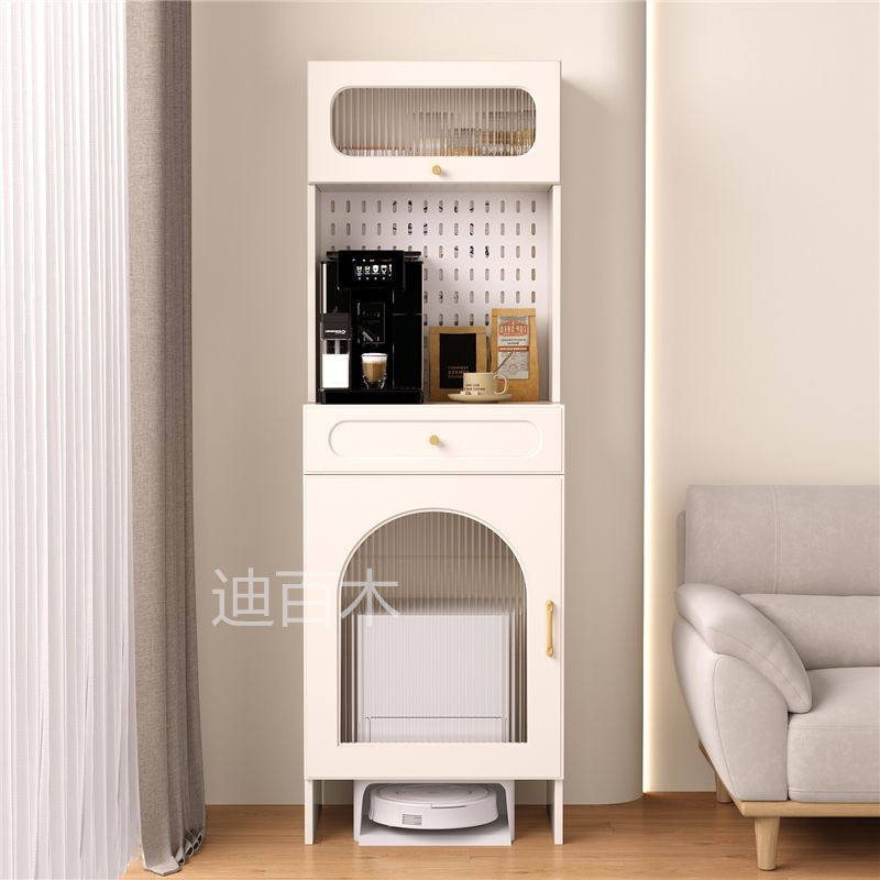 落地扫地机器人置物柜科沃斯云鲸置物架石头收纳柜追觅上方柜客厅