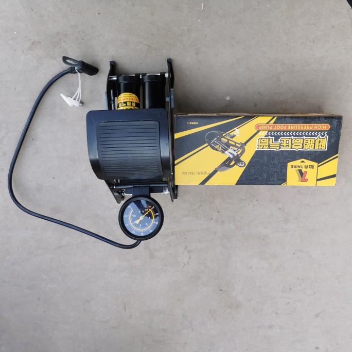 脚踩打气筒高压汽车轮胎自行车电动车篮球家用迷你便携脚踏充气泵