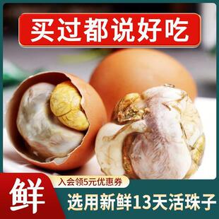 活珠子13天鸡胚蛋 新鲜即食五香味 德清特产毛钢化凤凰喜蛋
