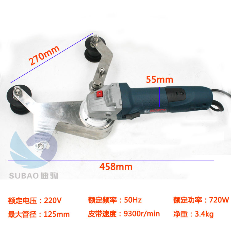 台湾速豹电动圆管拉丝机