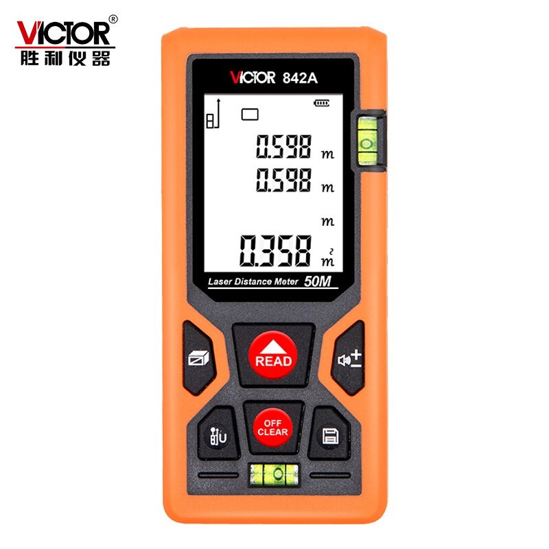 胜利手持式激光测距仪红
