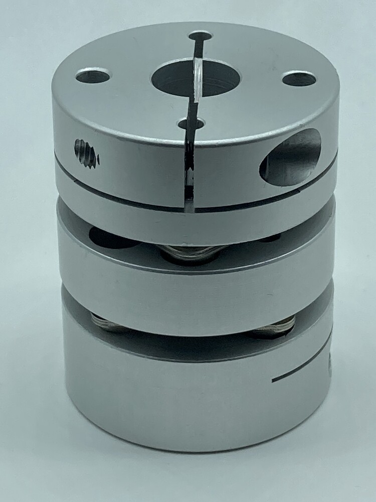 外径D68双膜片联轴器 长度L74 单膜簧片 电机丝杆连轴 夹紧式键槽