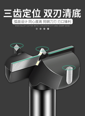 木工开孔器扩孔铰链合页取孔钻35mm实木塑料木板抽屉锁孔打孔钻头