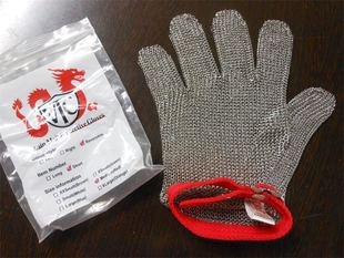 德国进口TVC钢丝身手进口金属手套防切割手套铁手套不锈钢丝手套