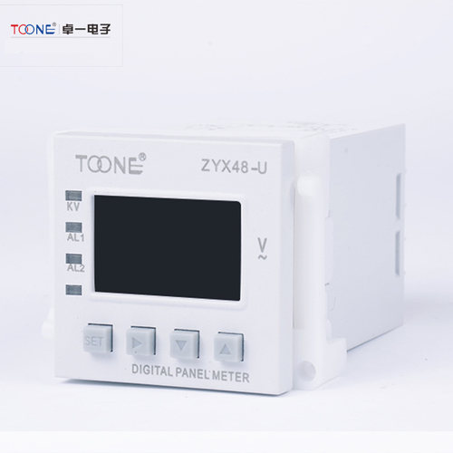 卓一ZYX48-I单相交流数显智能电流表电压表ZYX48-U/SX48*48三位半