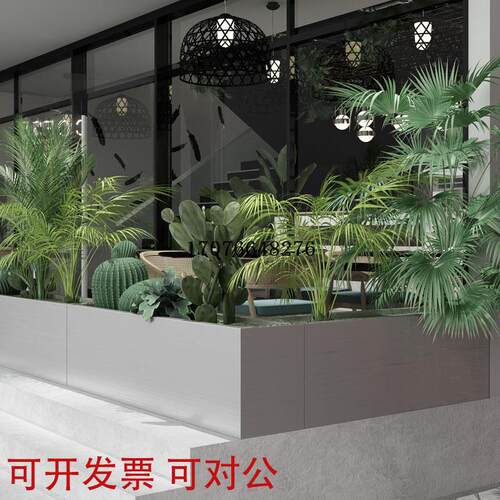 定制户外不锈钢花箱组合