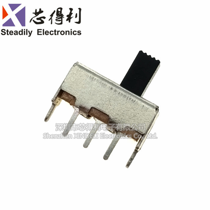 SS-12F44G5 柄长5MM 拨动开关 二档立式1P2T 滑动开关