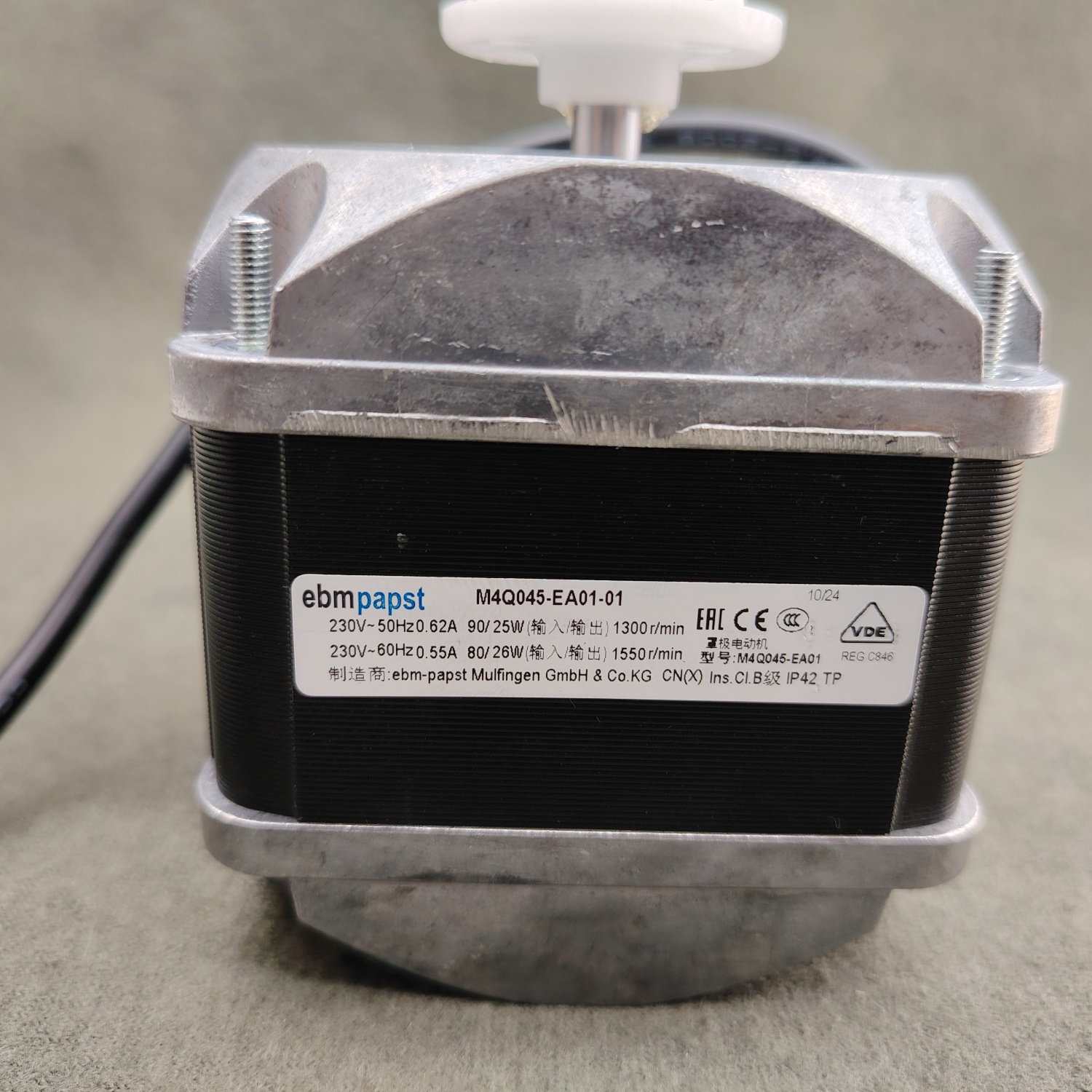 德国ebmpapst罩极电动机M4Q045-EA01-01雪柜散热风扇70W86W90W110