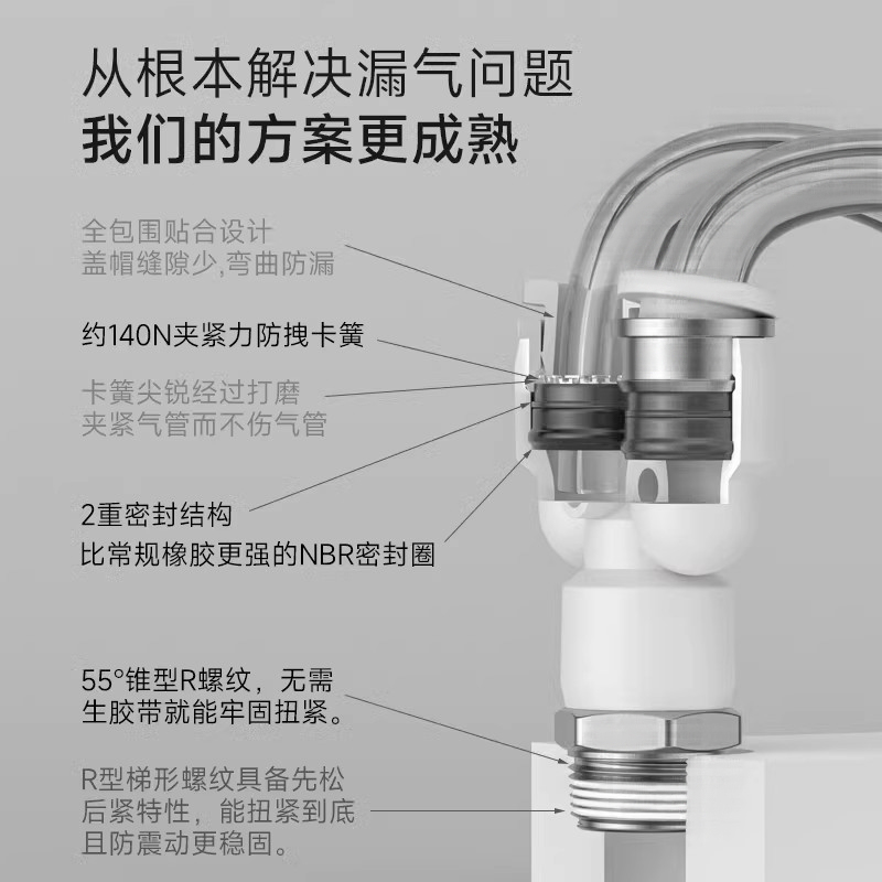 台氣山耐斯气管气动快速接头三通PB外螺纹4/6/8mm/10/12/14/16-01