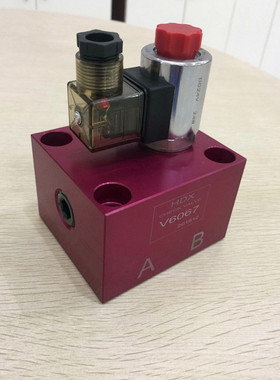 HDX插装式电动止回阀V6067-20/21/22/23/24/25-M 海德信液压阀