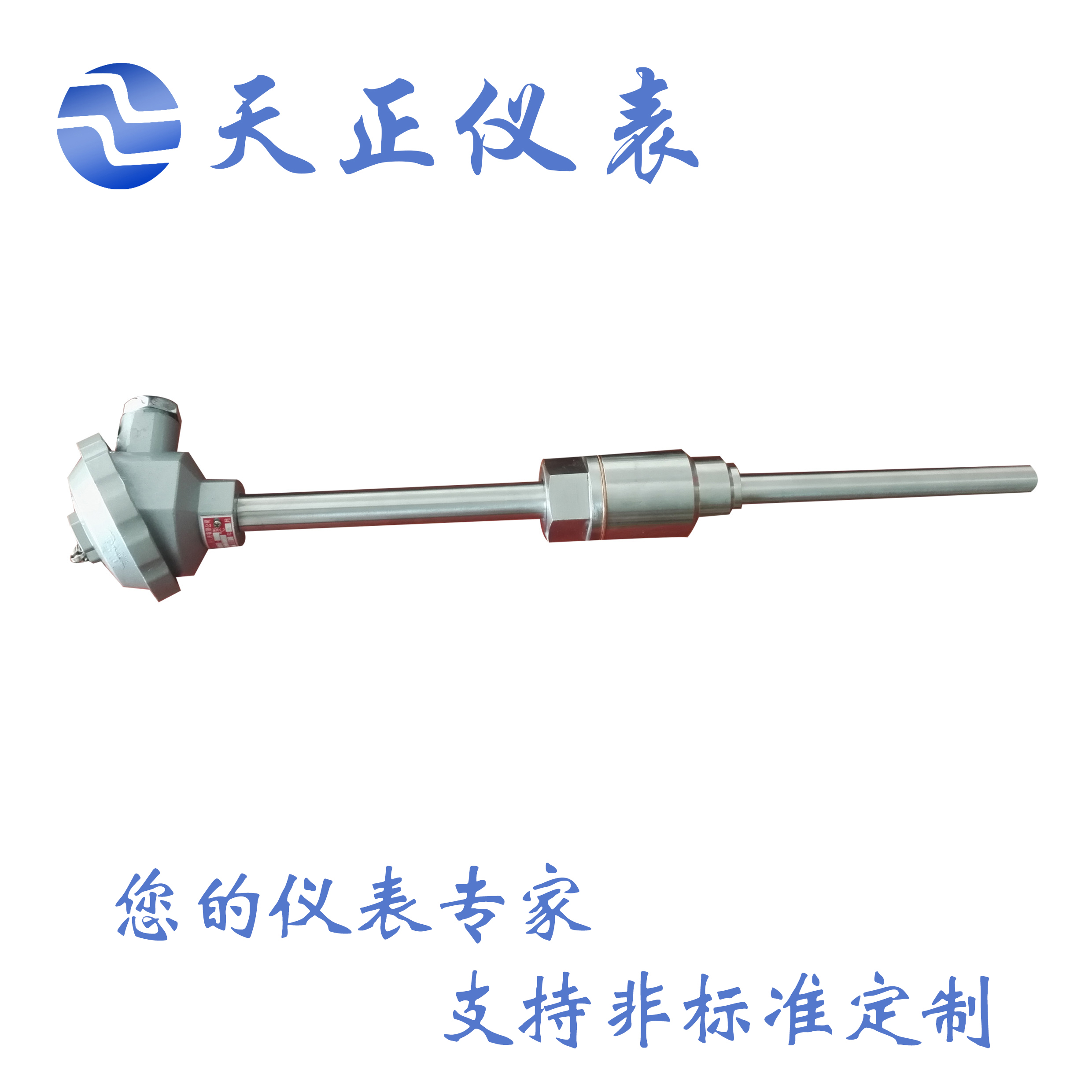 WRN-230温度传感器 K型热电偶 M27X2固定螺纹安装带底座 WRNK-231