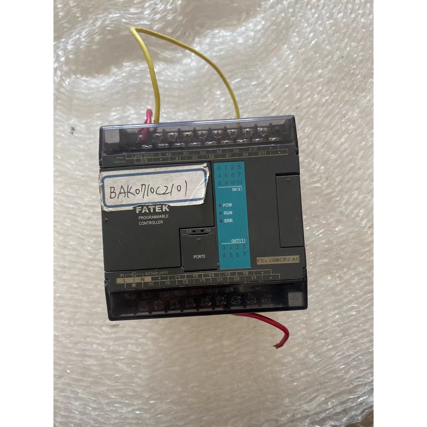 释迦自动化FBS-20MCR2-AC 二手拆机永宏PLC 实物图拍摄