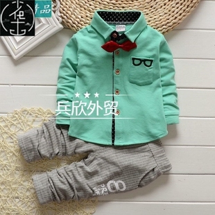 shirt autumn clothing set newborn baby boy clothes kids