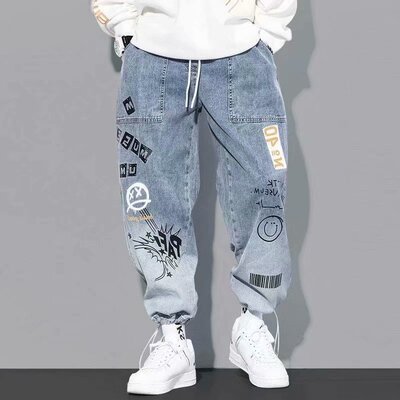 Jogging Pants Men Casual Elastic Waist Men Clothing Trousers