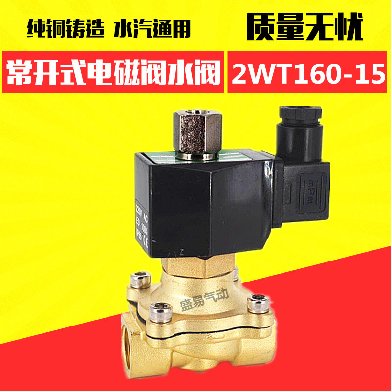 4分常开电磁阀 2WT160-15常开水阀气阀油阀AC220V DC24V 12V TXPC