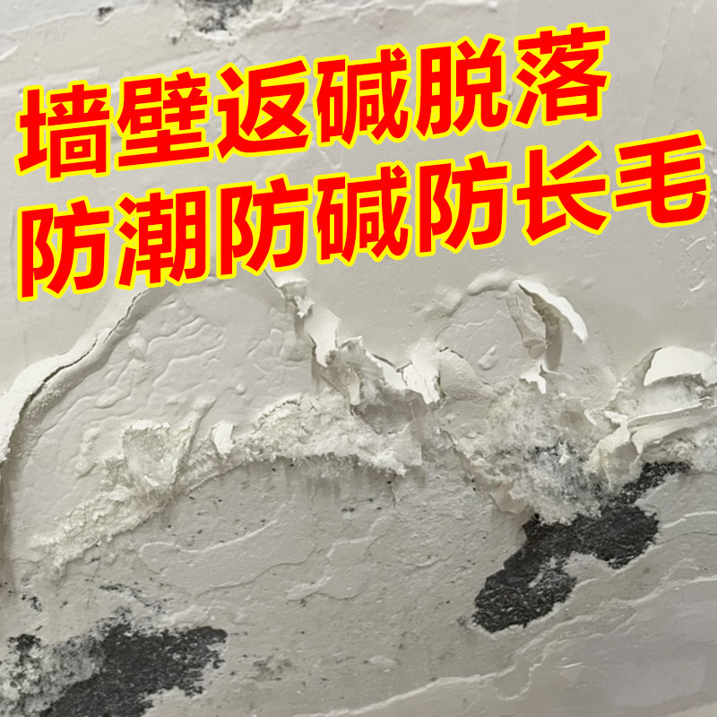 墙面防水防霉防碱墙壁修复返潮泛碱长白毛处理补墙膏腻子墙碱渗水