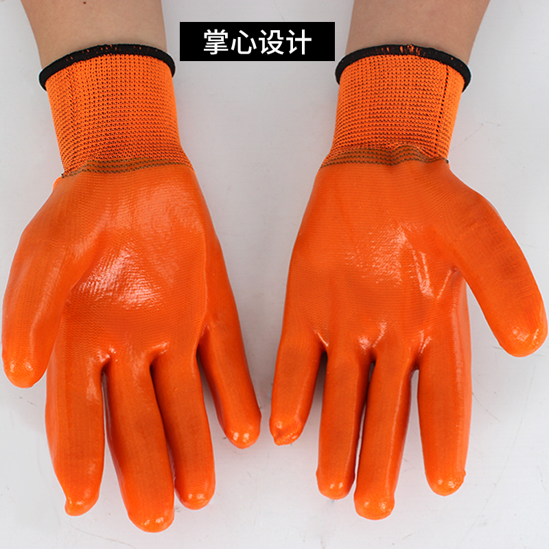 手套劳保耐磨满挂塑胶加