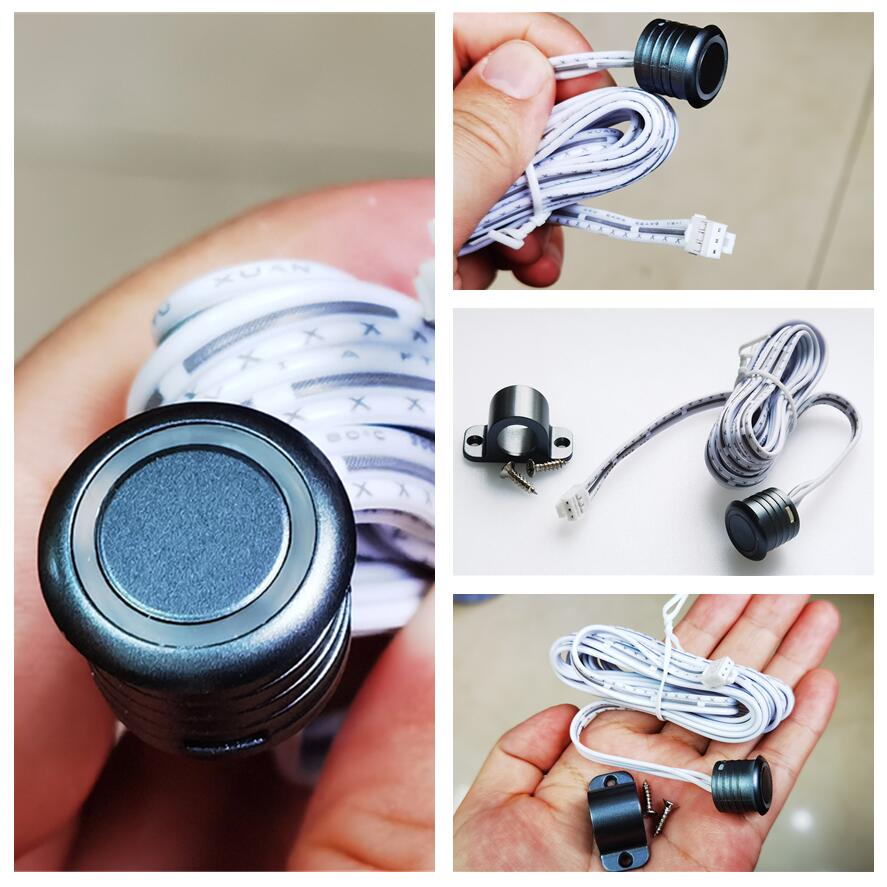 DC12V手扫双门控14mm人体/触摸感应器总控LED灯开关模块驱动电源