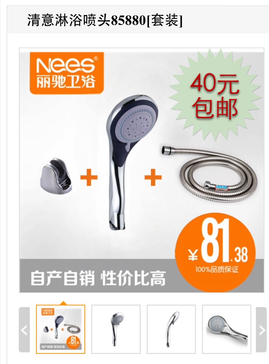 丽驰85880清意淋浴喷头 单花洒85851