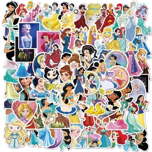 50Pcs/Set Disney Princess Stickers Frozen Story Waterproof S