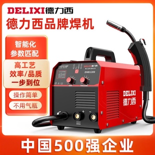 德力西1200无气二保焊家用220v电焊单用两用一体工业焊机全套 正品