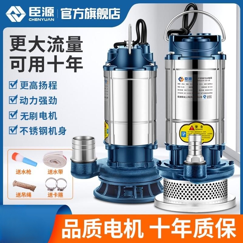 臣源不锈钢潜水泵家用小