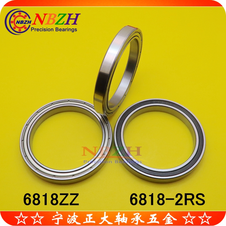 不锈钢 薄壁轴承 S6818ZZ 6818ZZ 6818-2RS 61818 90*115*13 MM
