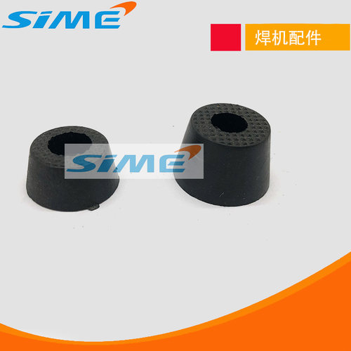 焊机胶皮垫黑色圆形底座脚垫瑞底座胶皮垫逆变焊机脚垫200/315凌