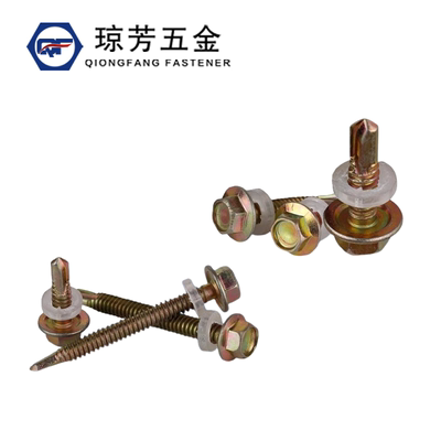 外六角带垫自攻钻螺丝镀