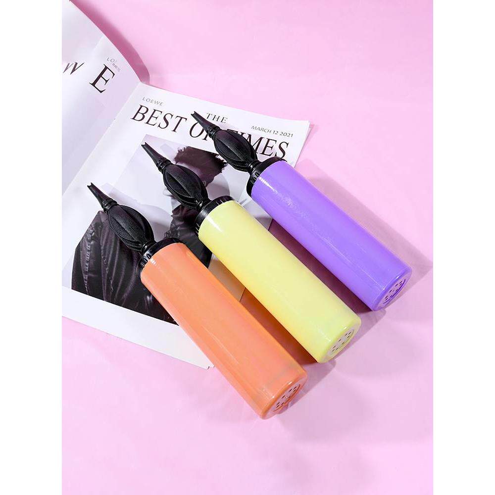 打气球专用枪便携式打气筒小小型桶脚踩家用的吹手推手动长条婚