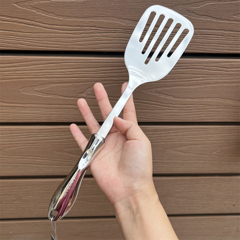 【出瑞士】凌家洛典系列煎铲锅铲304不锈钢条铲中空手柄料理铲