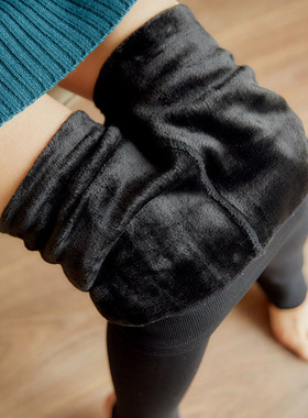 Winter pants for women wool leggings秋冬女加绒打底裤保暖长裤