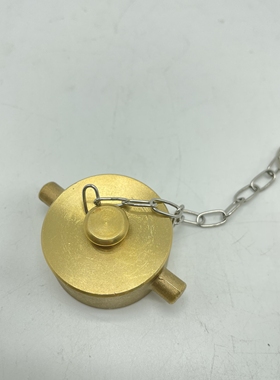 IMPA333206 美式消防栓闷盖 船用消火栓皮龙水带堵头扣黄铜闷盖