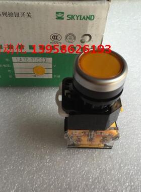 SKYLAND天洲  LA126B LA38-11/203 黄色按钮 银点铜件