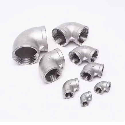 304不锈钢内丝扣90度直角弯头RC1/2水暖管道4分内螺纹PT1/4寸接头