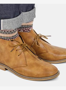 chelsea boots men shoes for men 复古男靴 沙漠马丁靴男 47 48