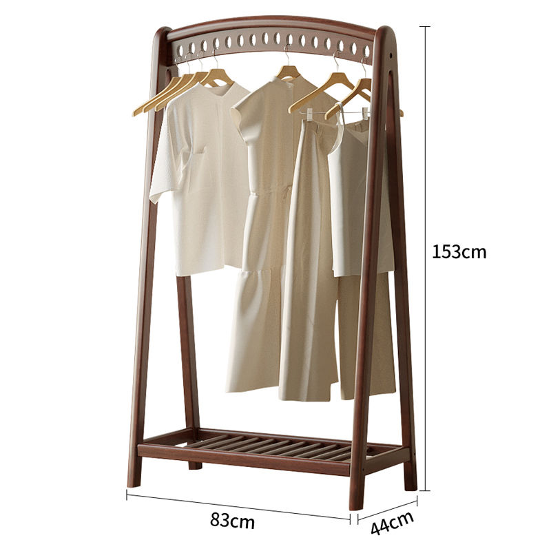 实木衣帽架落地卧室家用