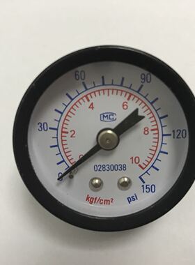 Mc 轴向压力表 10kgf/cm2 150psi 直径40-42mm zg1/4牙 Y-40Z