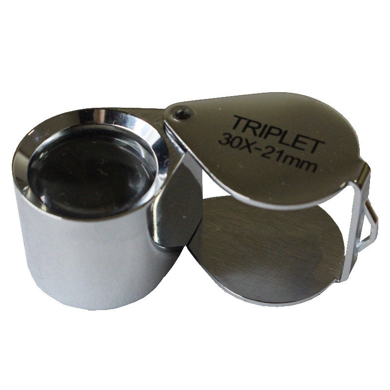 放大镜 地质放大镜 30倍微距贴近看 30x三胶合21mm光学玻璃 高