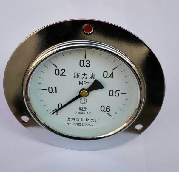 轴向带固定边压力表直径